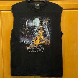 STAR WARS MEN'S SLEEVELESS TEE - COLOR BLACK - SIZE M